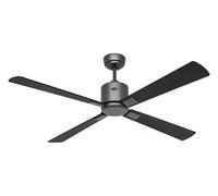 Smart Ceiling fan with Remote DC Ceiling Fan Quiet NEO 132cm Basalt Black Teak