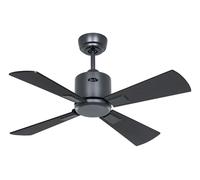 Smart Ceiling fan with Remote DC Ceiling Fan Quiet NEO 92cm Basalt Black Teak