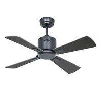 Smart Ceiling fan with Remote DC Ceiling Fan Quiet NEO 92cm Basalt Wenge Silver