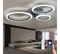 Smart Ceiling Lights with 3 Color Temperatures & Memory Mode, Remote Control LED Lamp for Living Room, Bedroom & Kids' Room, Adjustable Lighting for Home Decor