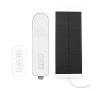 Smart Chain Roller Blinds Electric Curtain Motor For Tuya Systems, Voice And App Control, Remote And Solar Panel Included