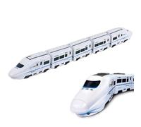 Smart Chain Train Toy - Electric Train Toy with Flashing Lights,Trains Model Kit Electric High Speed Bullet Trains,Freely Assembled E-lectric T-rain Set,Battery Powered Smart T-rain Sets for Kids