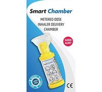 Smart Chamber Anti-Static Spacer Device with Mask, Metered Dose Inhaler Delivery Chamber with Audio Alert for Efficient Inhaling (Small)