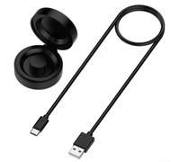 Smart Charger Case for Oura Ring Gen3 - Portable Storage Box with Cable - ABS Cover - Elegant Black Finish - Ideal for Travel - 4.75x4.75x2.36cm(10)