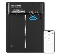 Smart Chicken Coop Door with Programmable App Timer, Solar Powered/Battery Backup, Motion-Activated Anti-Pinch System, Heavy-Duty Waterproof Aluminum Door for Hens & Ducks - MATELOONG