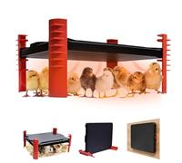 Smart Chicken Coop Heater - 16''x12'' Brooder Plate for Chicks, 200W Chick Heating Plate with Built-in Adaptive Temperature Sensor, Adjustable Height for Brooding Box Coop Warmer