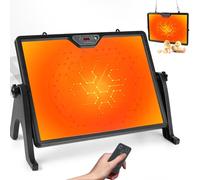 Smart Chicken Coop Heater, 180W Double-Sided Brooding Heating Panel with Thermostat Remote Control Timing & Adjustable Temp, Hanging and Standing Angle Adjustable, for Chicken Pet Home Breeding