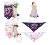 Smart Choice Birthday Bandana & Party Hat For Dogs - Size: One Size - Dog Jackets