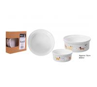 Smart Choice Ceramic Dog Print Pet Bowl 16cm x 6cm