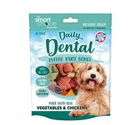 Smart Choice Dental Puffed Knot Bone Dog Treats - Size: 60g - Treats for Dogs