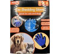 Smart Choice Deshedding Grooming Pet Gloves, Dark Blue/Black & Light Blue/Black, 0.057 kg