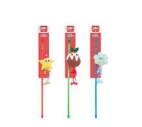 Smart Choice Festive Plush & Ribbon Cat Teaser - Multi-Coloured