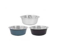 Smart Choice Hammered Stainless Steel Pet Bowl - Size: Medium