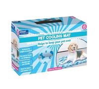 Smart Choice Medium Pet Cooling Mat 60 x 75cm - Self Cooling Gel Dog Mat with Blue Paw & Bone Pattern - Pressure Activated Cooling Pad for Dogs & Pets