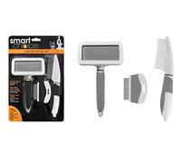 Smart Choice Pet Grooming 3-Piece Set, Black/White & Grey/White, 0.25 kg