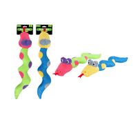 Smart Choice Plush Snake Dog Toy with Squeaker - Pet Toys