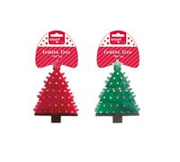 Smart Choice Squeaky Festive Rubber Tree Dog Toy - Pet Toys - Multi-Coloured