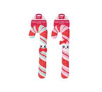 Smart Choice Squeaky Plush Candy Cane Dog Toy - Pet Toys - Multi-Coloured