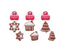 Smart Choice Squeaky Vinyl Festive Cookie Dog Toy - Pet Toys - Multi-Coloured