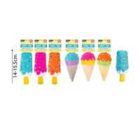 Smart Choice Squeaky Vinyl Ice Cream Lolly Dog Toy Assorted Styles