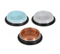 Smart Choice Stripe Stainless Steel Pet Bowl - Size: Medium