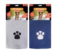 Smart Choice Super Absorbant Micofibre Pet Towels for Dogs Pack Of 2 Pet Drying Bathrobe