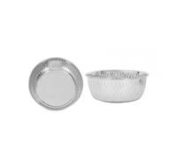 Smart Choice Textured Stainless Steel Pet Bowl - Silver - Size: Medium - Large