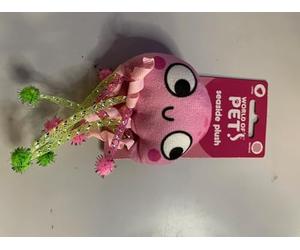 Smart Choice World of pets Plush Pompom Animal Cat Toy W/catnip