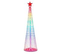 Smart Christmas Tree Light with Remote & App Control, Multicolor Outdoor LED Cone Tree for Patio Yard Garden Porch, Music Sync & Timer 2.1m
