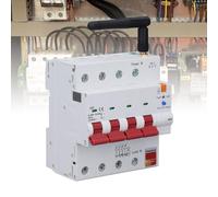 Smart Circuit Breaker, 4P 63A Metering Circuit Breaker Remote Control Circuit Breaker WiFi Circuit Breaker with Timer Switch Mobile APP Remote Control for Smart Circuit Breaker