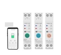 Smart Circuit Breaker Power Metering Meter KWh 1P 63A Smart Life Remote Switch Timer Voltage Current(TXCB2-TW No metering,32A)