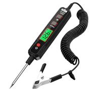 Smart Circuit Tester 0.8V-100V DC Voltage Tester with Backlight Power Circuit Probe with Flashlight Digital Car Fuse Testers Measures Polarity Continuity for Automotive Light Car Battery
