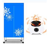 Smart clothes dryer, double-layer stainless steel frame with wheels, 1000W low energy consumption, with timer 30-180 minutes, suitable for home, apartment, hotel, student dormitory.