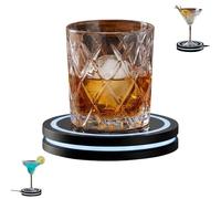 Smart Coaster 2.0 Cocktail Machine - 2026 New Portable Cocktail Maker with Smart Sensing Tech & Interactive LED Lighting, Smart Drink Mixer for Home Bar, Club & Party, (Black)