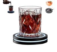Smart Coaster 2.0 Cocktail Machine, Automatic Mixology Home Bar Cocktails Mixing Maker, Push Button Pre Mixed Drink Capsule Dispenser Shaker for Home Bar, Party, Club Drinks (1pc)