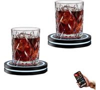 Smart Coaster Cocktail Machine, Portable Cocktail Maker, Interactive Lighting with Built-in Smart Sensing Tech, Easy to Clean & Carry Compact Storage, for Home Bar, Party, Club Drinks (2)