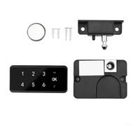 Smart Code Lock for Cabinets and Drawers with Keyless Entry, Virtual Password Security, Backup USB Charging, and Anti theft Alarm (A)