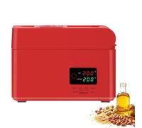 Smart Cold and Hot Oil Extractor, 820W Automatic Oil Press Machine, 4-6kg/h Capacity and Oil Output Rate 70%, Temperature Range 40-230°C and Folding Design, for Olive, Peanut, Sesame