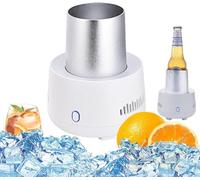Smart Cold Beverage Machine, Instant Cooling Cup, Fast Cooling Cup, Mini Ice Maker Machine Electric Cooling Mug Smart Beverage Cooler Cup Mini Drink Chiller for Beer, Beverage, Can, Ice Cream, Coffee
