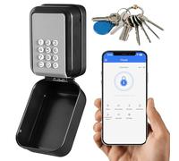 Smart Connected Bluetooth Key Safe with TTLock App and PIN Code Digital Key Safe for Home, Office, Home