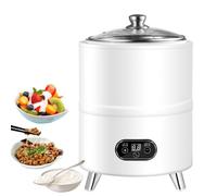 Smart Constant Temperature Yogurt Machine, 8/12L Home Yogurt Incubator Electric Fermentation Machine, Digital Temperature & Time Control, Multi-Purpose Fermenter for Yogurt, Fruit Vinegar, White 12L