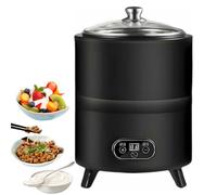 Smart Constant Temperature Yogurt Machine, 8/12L Home Yogurt Incubator Electric Fermentation Machine, Digital Temperature & Time Control, Multi-Purpose Fermenter for Yogurt, Fruit Vinegar, Black 12L