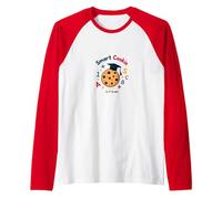 Smart Cookie in 1st Grade: Educational Fun for Kids Raglan Baseball Tee, Men, Red/White, XL
