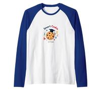 Smart Cookie in 1st Grade: Educational Fun for Kids Raglan Baseball Tee, Men, Royal Blue/White, XXL