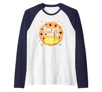 Smart Cookie in 3rd Grade School Achievement Celebration Raglan Baseball Tee, Men, Navy/White, XL