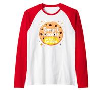 Smart Cookie in 3rd Grade School Achievement Celebration Raglan Baseball Tee, Men, Red/White, L