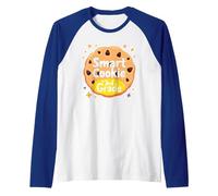 Smart Cookie in 3rd Grade School Achievement Celebration Raglan Baseball Tee, Men, Royal Blue/White, L