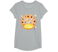 Smart Cookie in 3rd Grade School Achievement Celebration T-Shirt, Girls, Heather Grey, Large