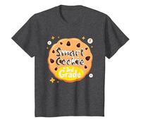 Smart Cookie in 3rd Grade School Achievement Celebration T-Shirt, Kids, Dark Heather Grey, 8 Years