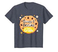 Smart Cookie in 3rd Grade School Achievement Celebration T-Shirt, Kids, Heather Blue, 8 Years